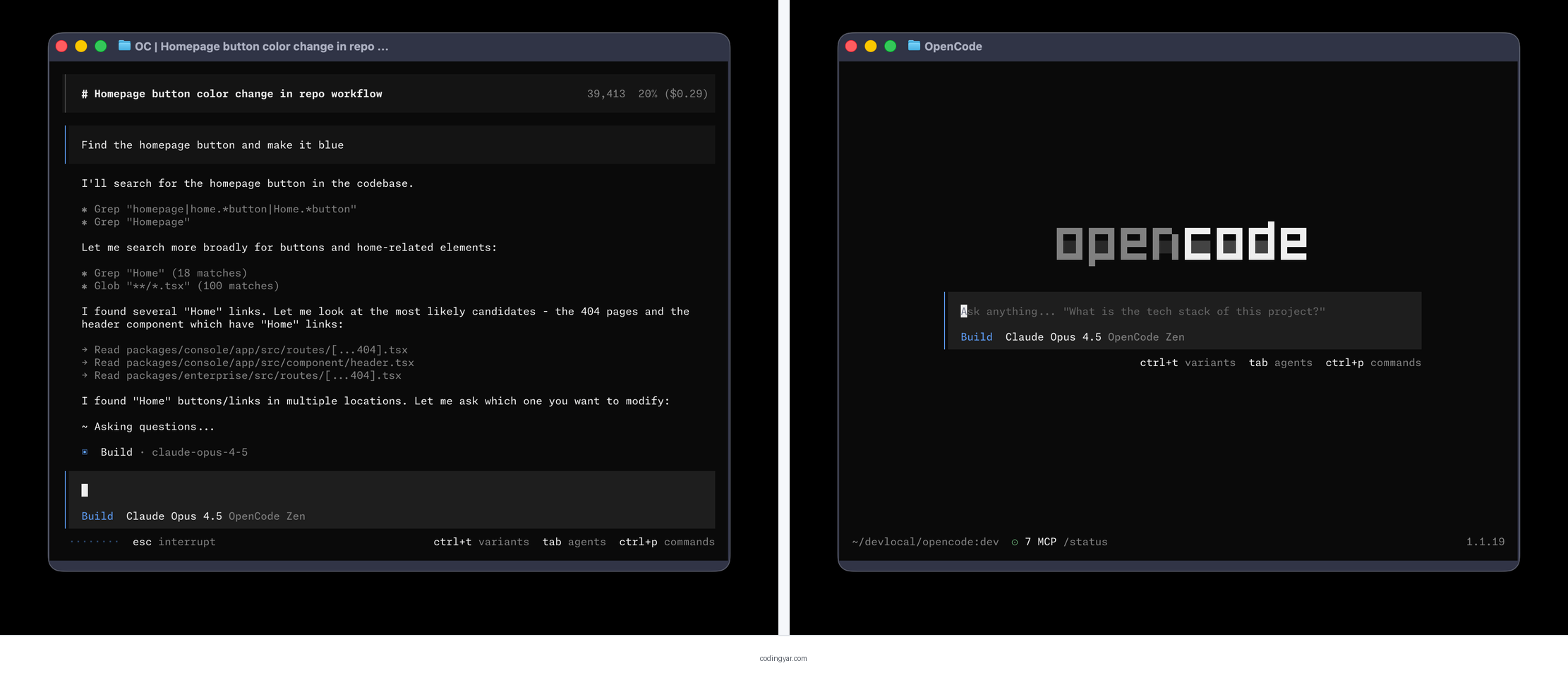 مقایسه OpenCode Terminal و OpenCode Desktop