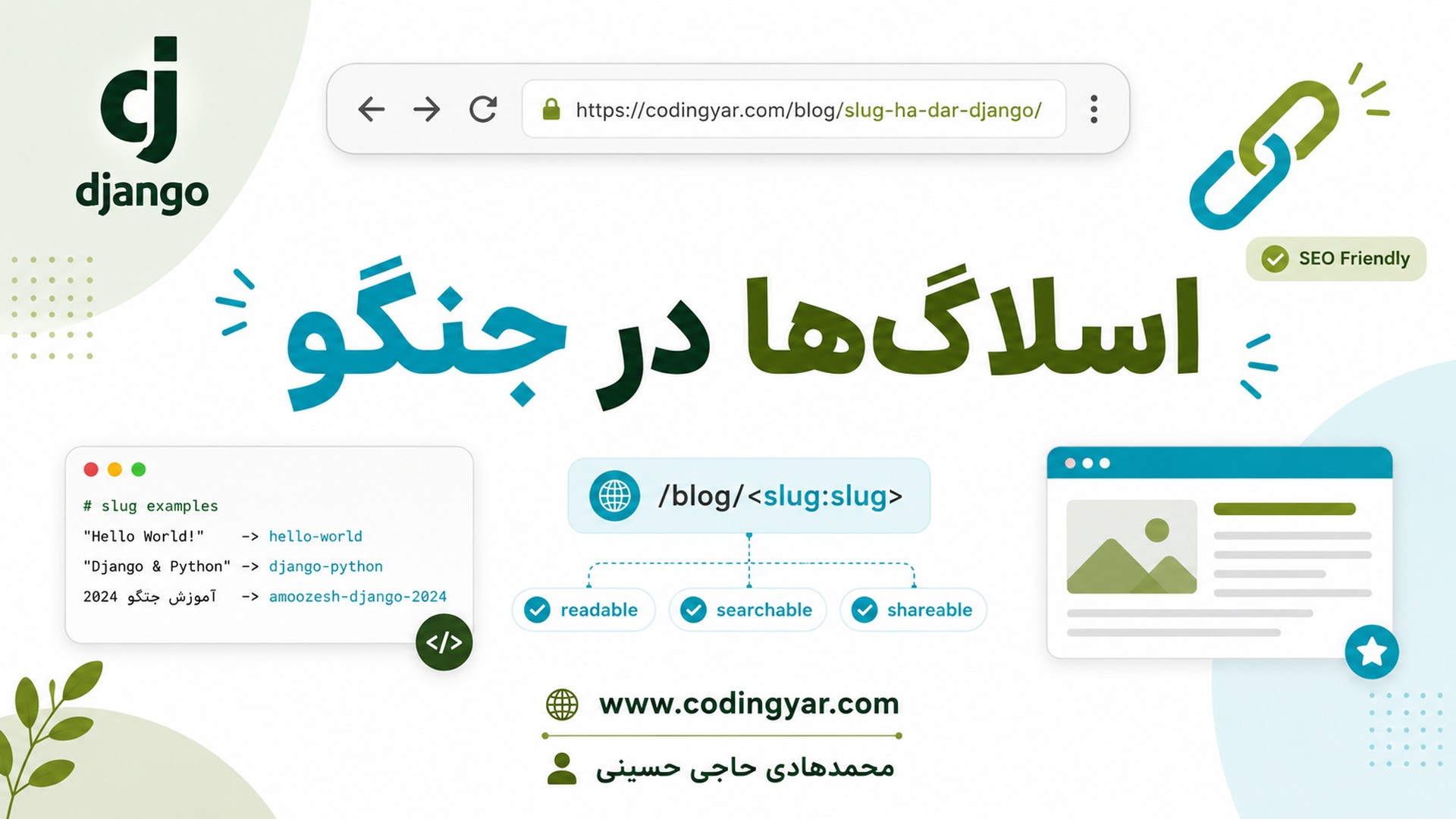 اسلاگ ها در جنگو